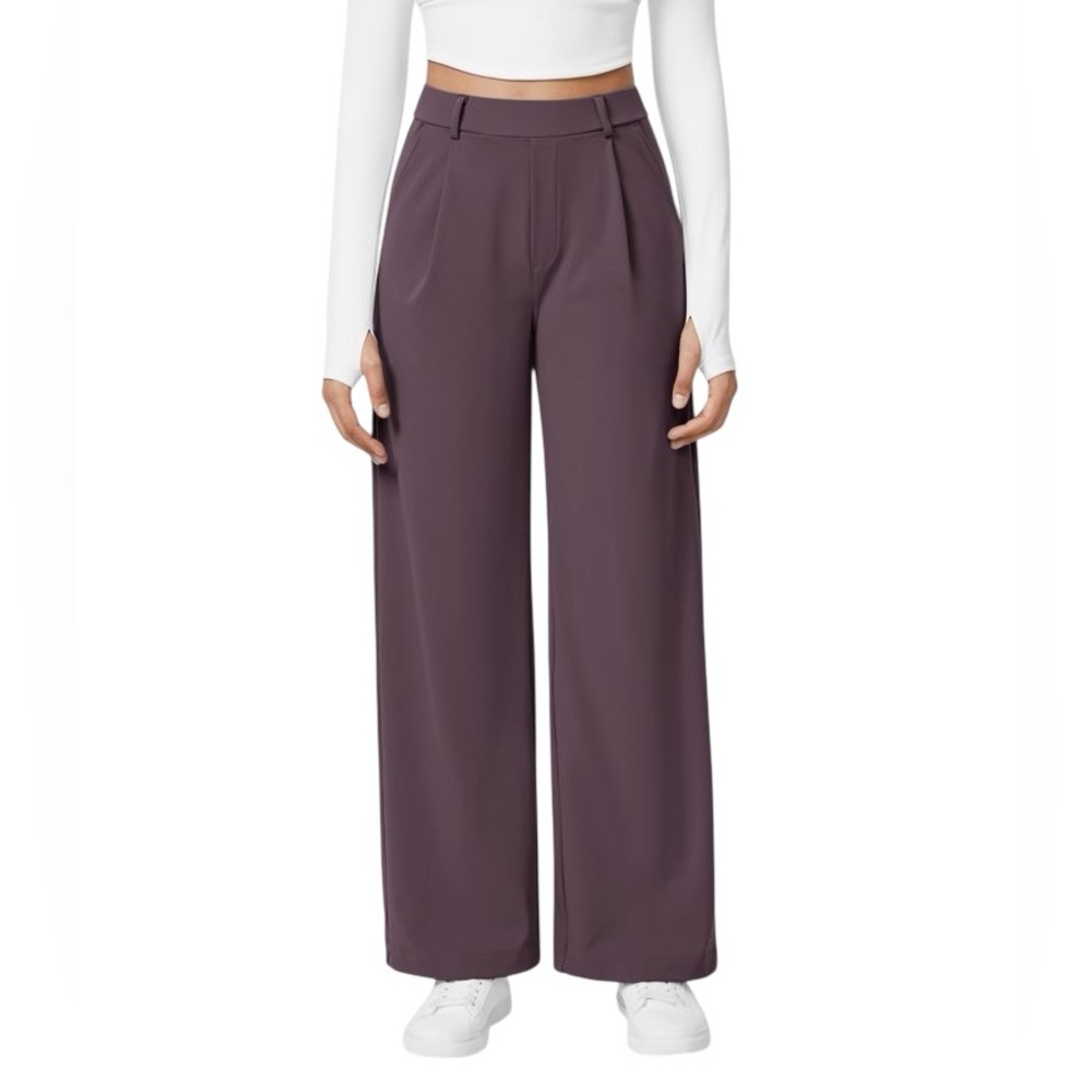 Halara Flex DayStretch High Waisted Pocket Straight Leg Work Pants - Picture 3 of 7